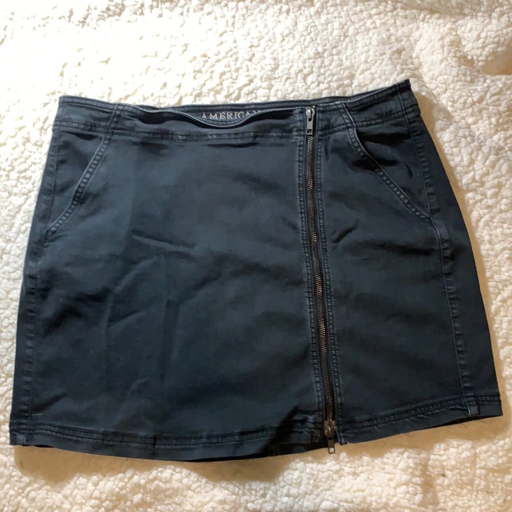 AE Denim X High-Waisted Denim Skirt Size 16